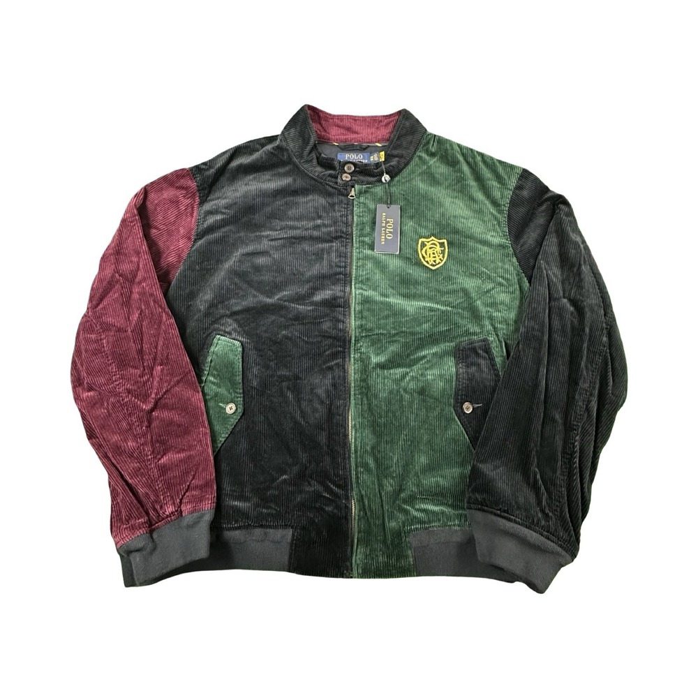 Polo Ralph Lauren Colorblock Crest Corduroy Fun Jacket Mens 3XB NWT 711916594001